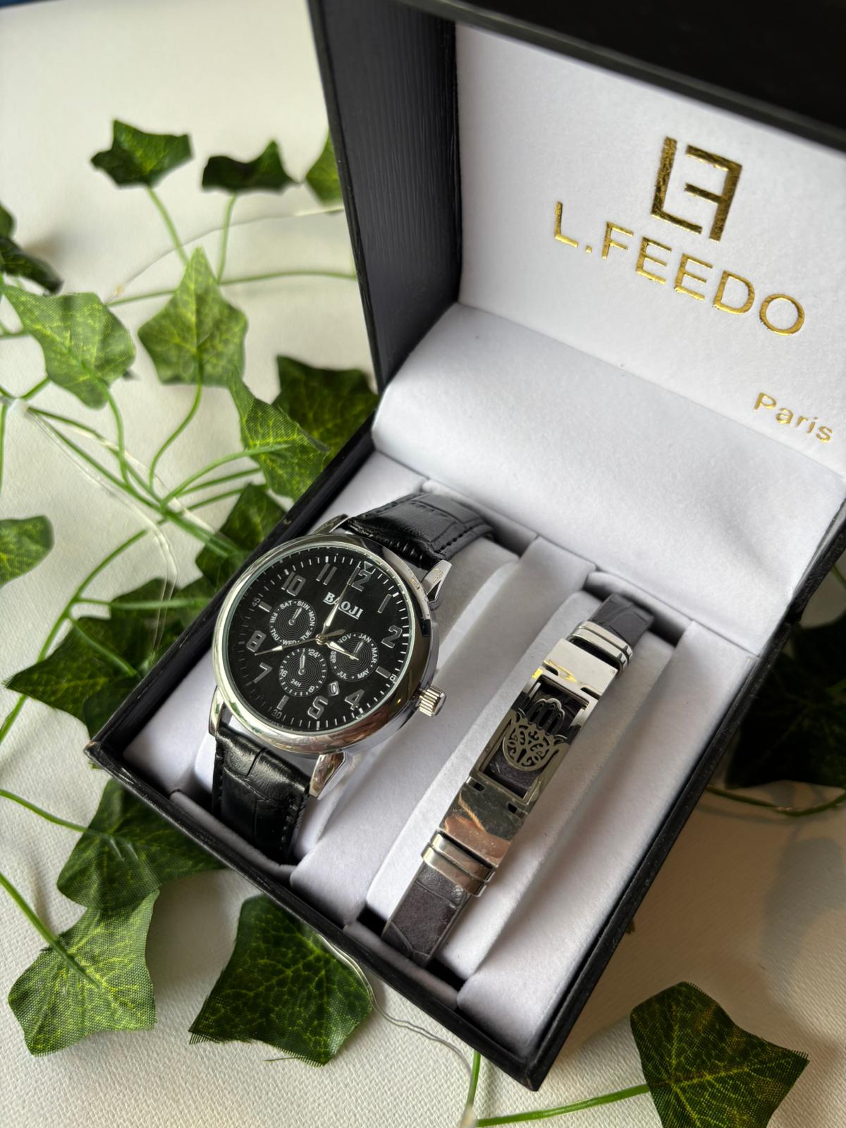 Coffret Montre & Bracelet Homme