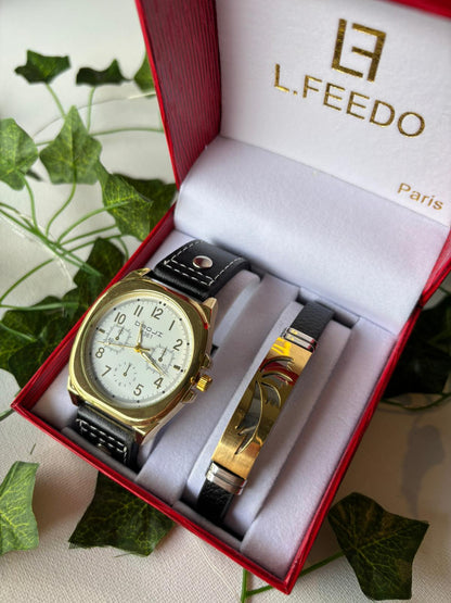 Coffret Montre & Bracelet Homme